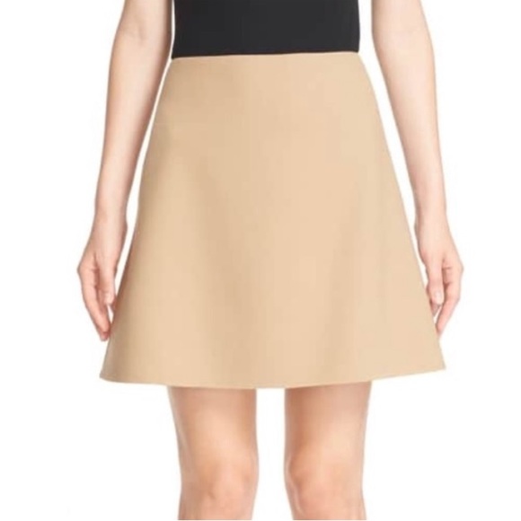 Theory Dresses & Skirts - Theory 'irenah Saxton' Stretch Wool A-line Skirt In Palomino Size 0